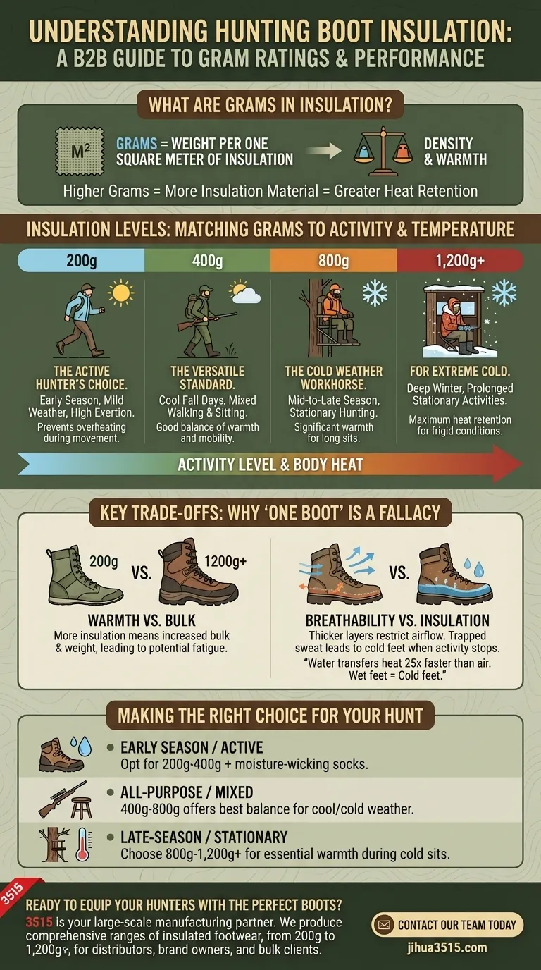 What do grams indicate in hunting boot insulation? A Guide to Staying Warm and Dry Visual Guide