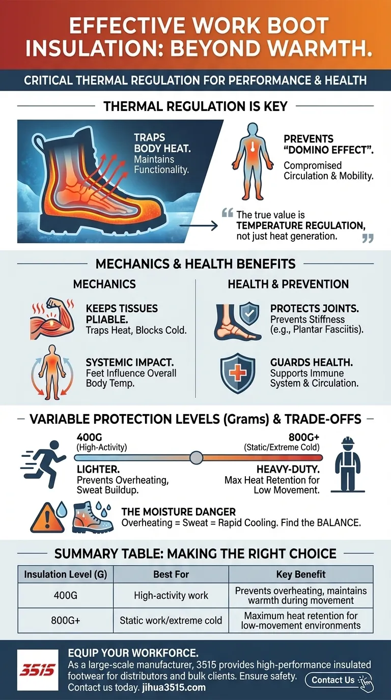 Какова польза эффективной изоляции в рабочей обуви? Повышение здоровья, безопасности и производительности Визуальное руководство