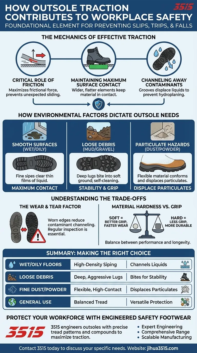 鞋底的抓地力如何为工作场所的安全做出贡献？防滑鞋履工程 图解指南