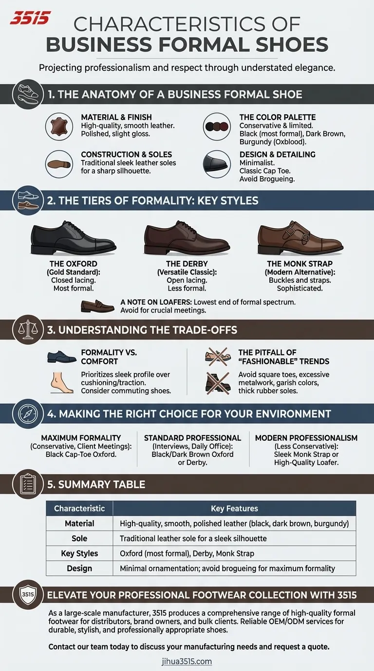 Каковы характеристики деловой классической обуви? Руководство по профессиональной обуви Визуальное руководство