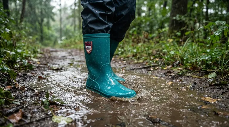 Como estas botas se comportam em condições de humidade? Domine o Design de Calçado para Mau Tempo
