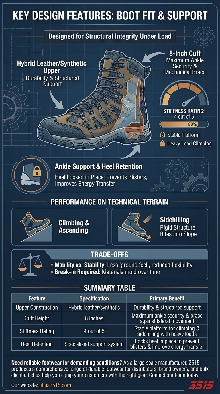 Quali sono le caratteristiche chiave del design degli scarponi in termini di calzata e supporto? Massima Stabilità su Terreni Tecnici Guida Visiva