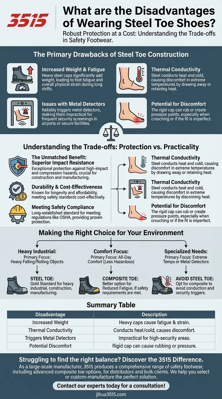 Was sind die Nachteile von Sicherheitsschuhen mit Stahlkappe? Schutz gegen Praktikabilität abwägen Visuelle Anleitung