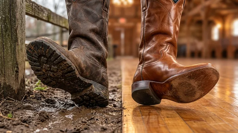 카우보이 부츠의 고무 밑창과 가죽 밑창의 차이점은 무엇인가요? 필요에 맞는 밑창 선택하기