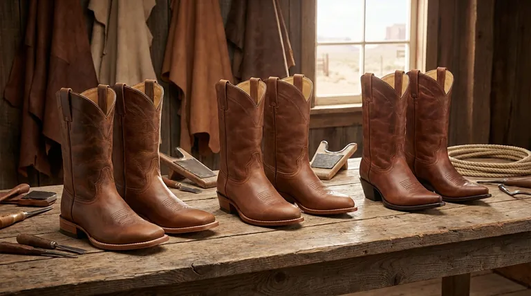 Quels styles d'embouts et de talons sont disponibles pour les bottes de cowboy ? Trouvez votre ajustement parfait pour le travail ou le style