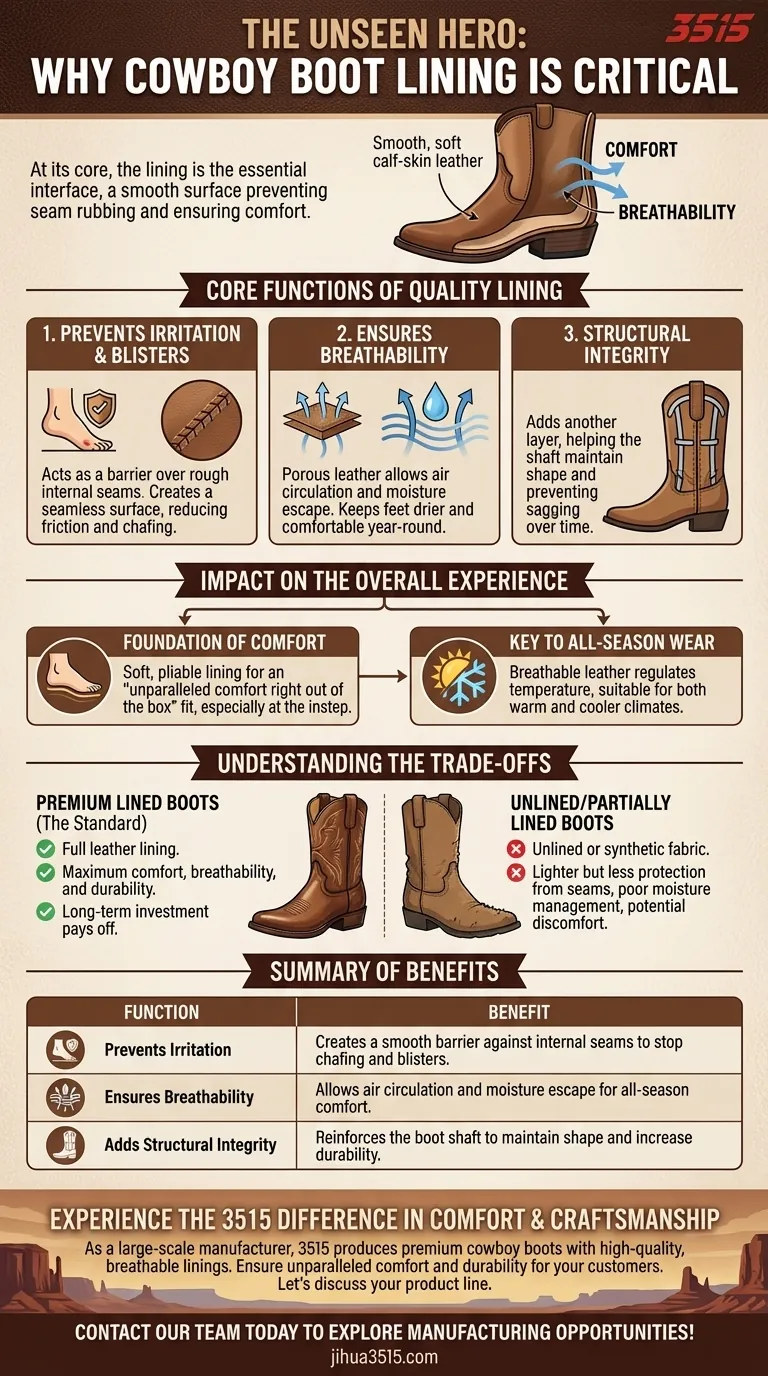 Pourquoi la doublure des bottes de cowboy est-elle importante ? Le secret du confort et de la durabilité toute la journée Guide Visuel