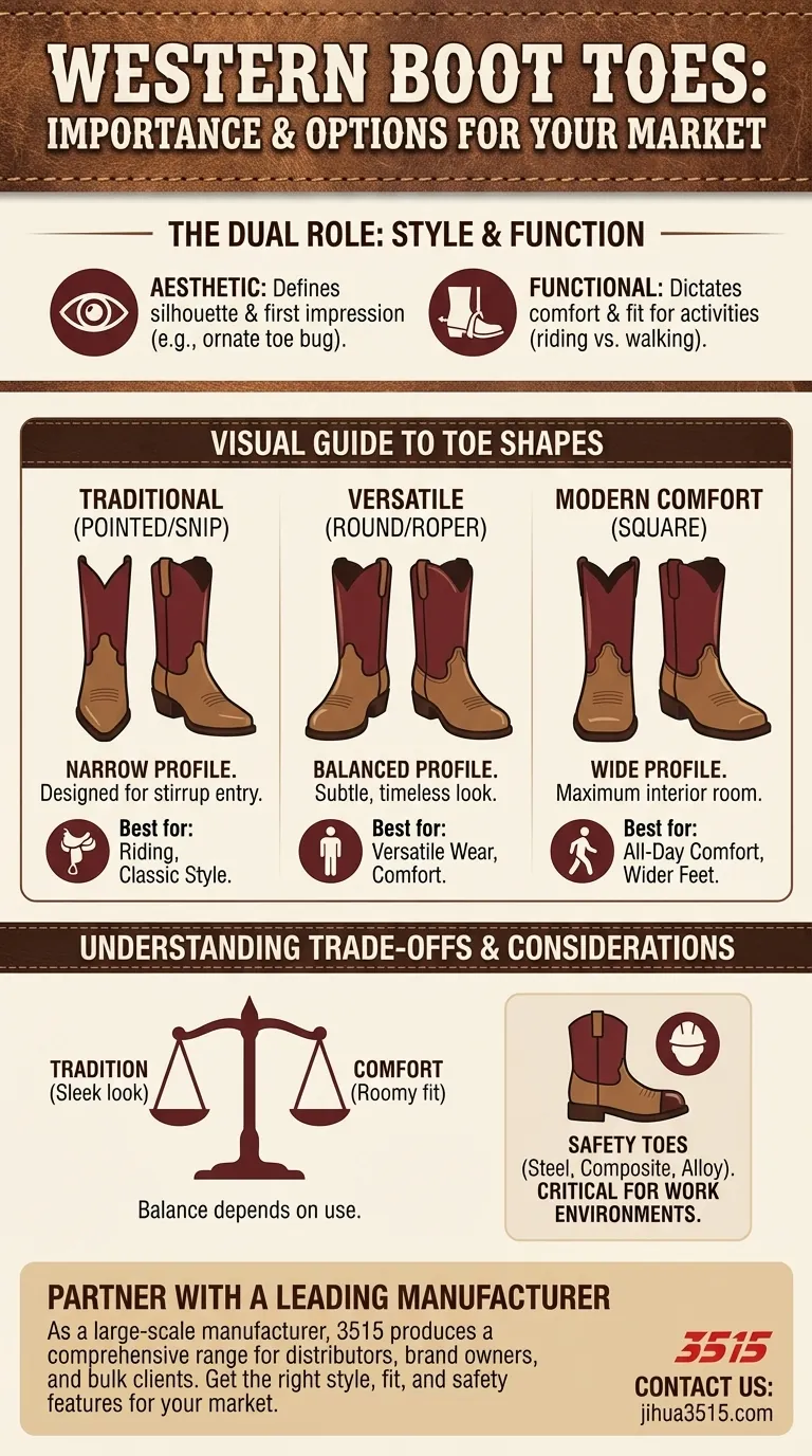 Почему носок ковбойских сапог так важен? Руководство по стилю, посадке и функциональности Визуальное руководство