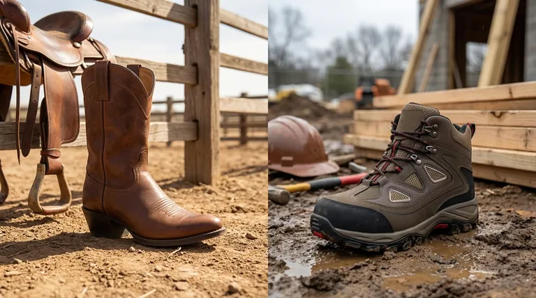 ¿Cuáles son las diferencias estructurales entre las botas de vaquero y las botas de trabajo Western? Elige la bota adecuada para tus necesidades