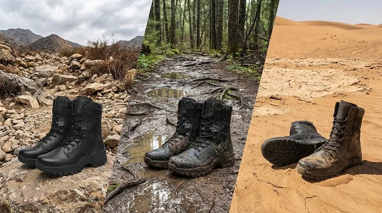 Quels facteurs faut-il prendre en compte lors du choix de bottes tactiques pour différents terrains ? Adaptez vos bottes à la mission.