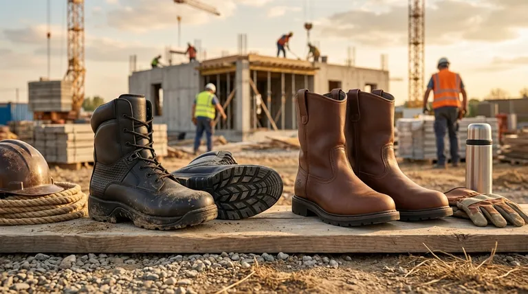 Quali sono le principali differenze tra stivali da lavoro pull-on e con lacci? Trova la calzata perfetta per sicurezza e comfort