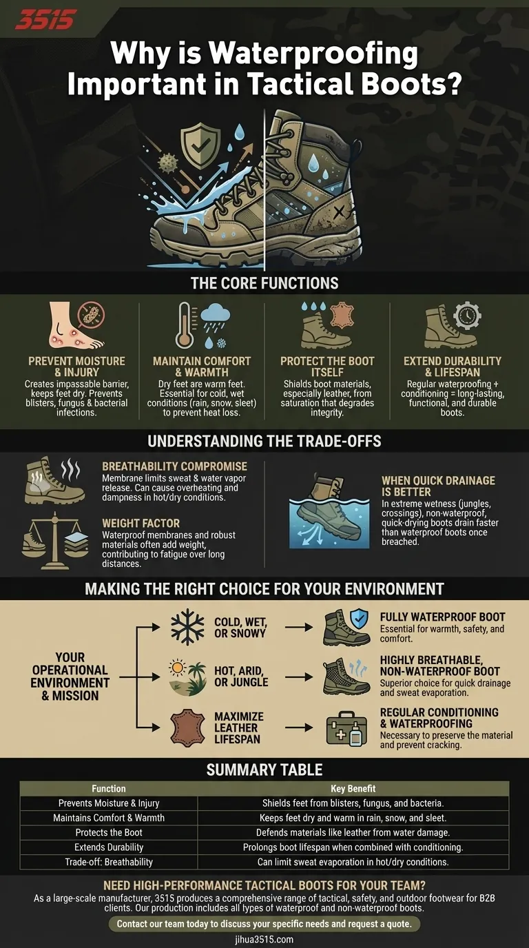 ¿Por qué es importante la impermeabilización en las botas tácticas? Esencial para la salud de los pies y el éxito de la misión. Guía Visual