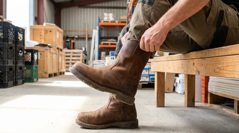 Que faut-il prendre en compte lors du choix de la coupe des bottes de travail à enfiler ? Un guide pour un ajustement sûr et fiable