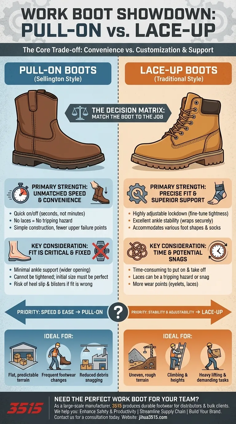 套穿式工装靴与其他类型相比如何？为您的工作选择合适的靴子 图解指南