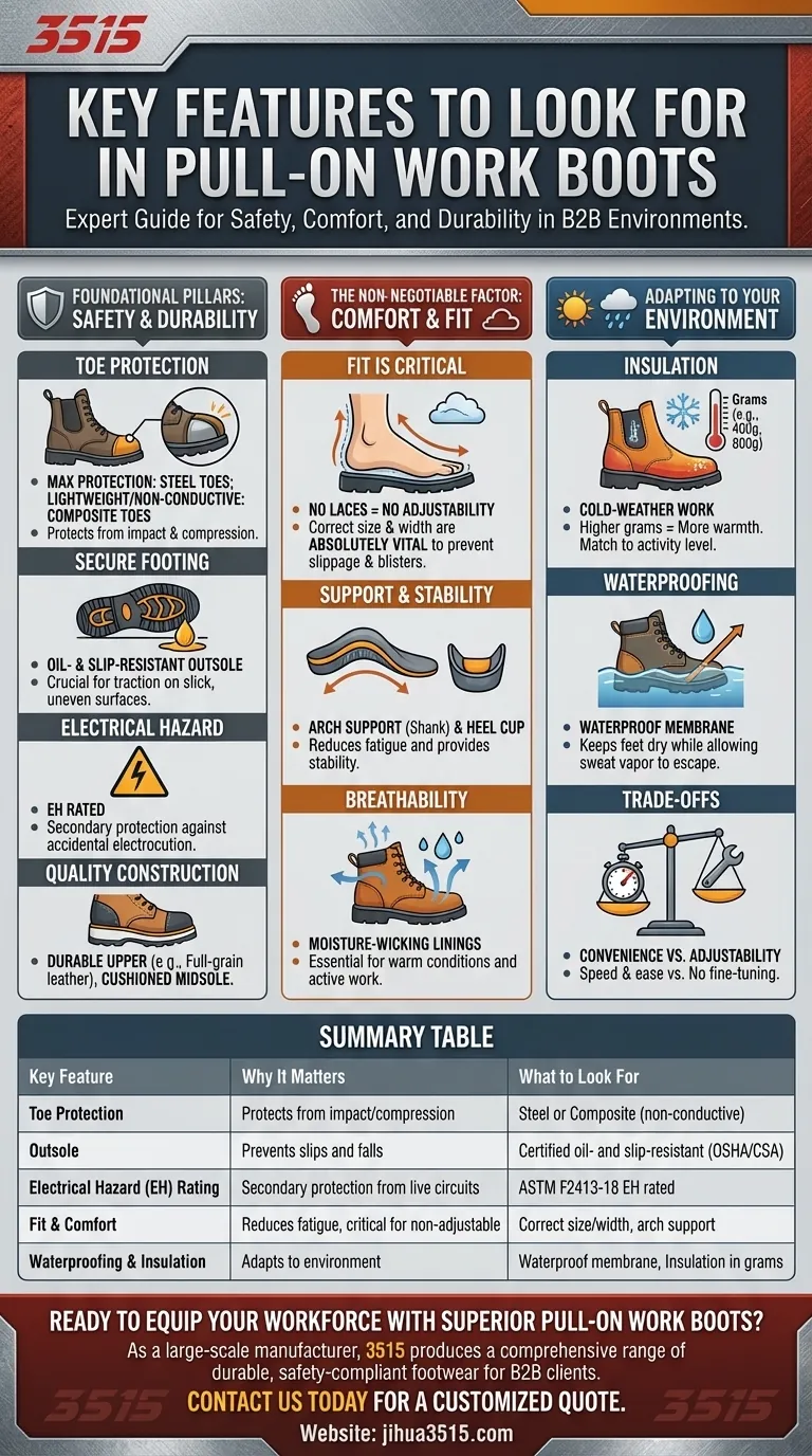 ما هي الميزات الرئيسية التي يجب البحث عنها في أحذية العمل سهلة الارتداء؟ إعطاء الأولوية للسلامة والملاءمة والمتانة دليل مرئي