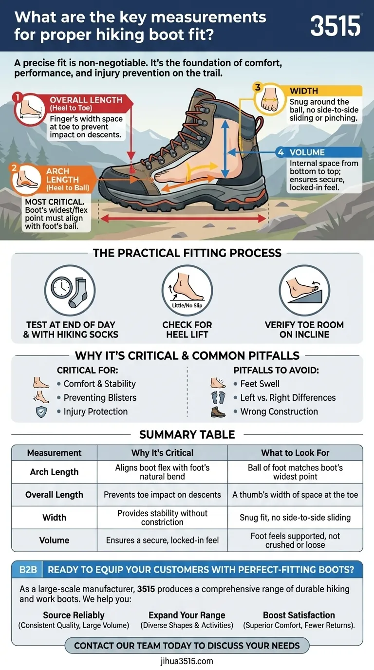 Quali sono le misurazioni chiave per una corretta calzata degli scarponi da trekking? Ottieni la calzata perfetta per qualsiasi sentiero Guida Visiva
