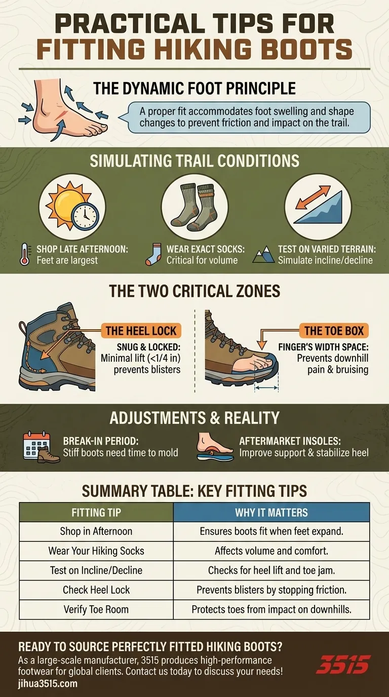 ハイキングブーツを試着する際に役立つ実用的なヒントは何ですか？完璧なトレイル対応フィットを手に入れましょう ビジュアルガイド