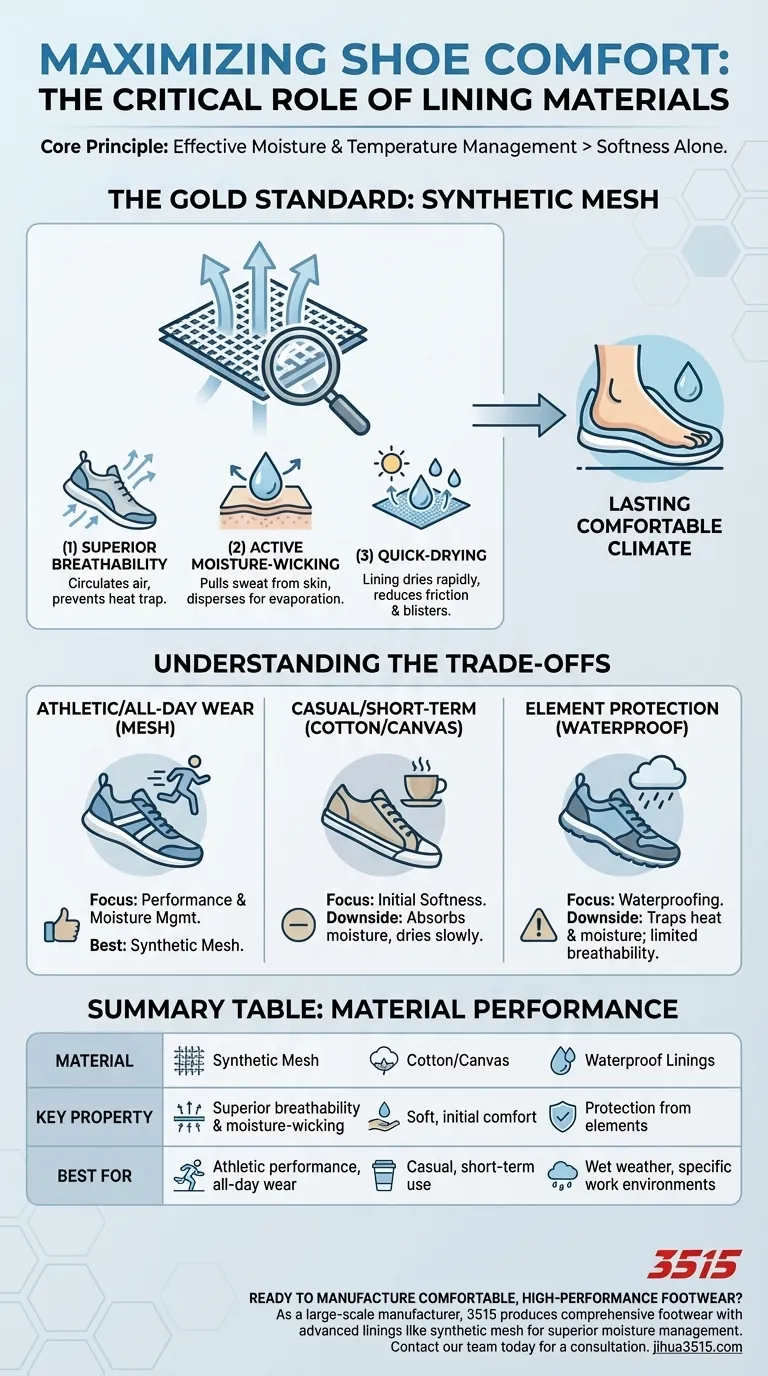 快適性を向上させるために推奨される靴の裏地素材は何ですか？一日中履いても快適な通気性メッシュを選びましょう ビジュアルガイド