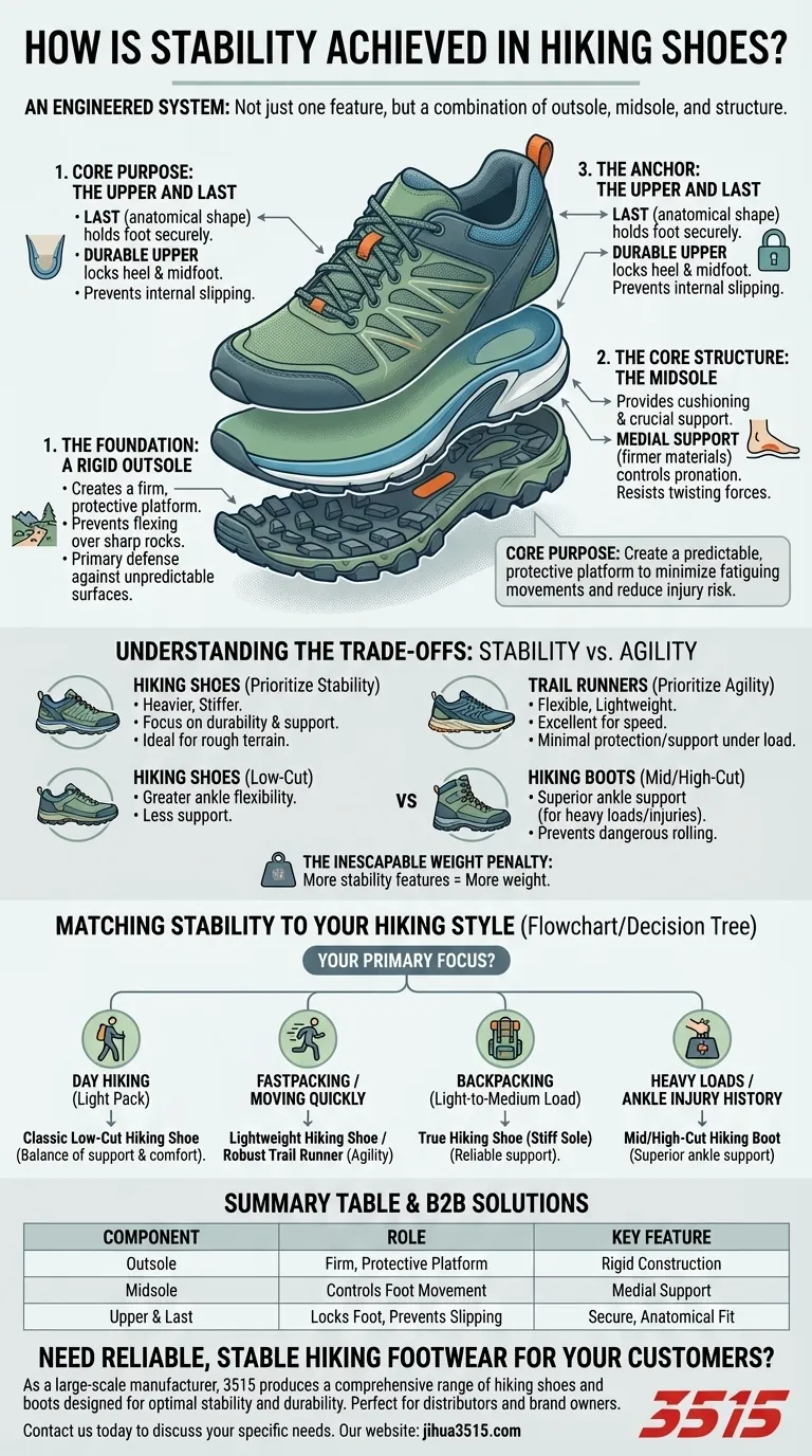 ¿Cómo se logra la estabilidad en las botas de montaña? La ingeniería detrás de un apoyo seguro Guía Visual