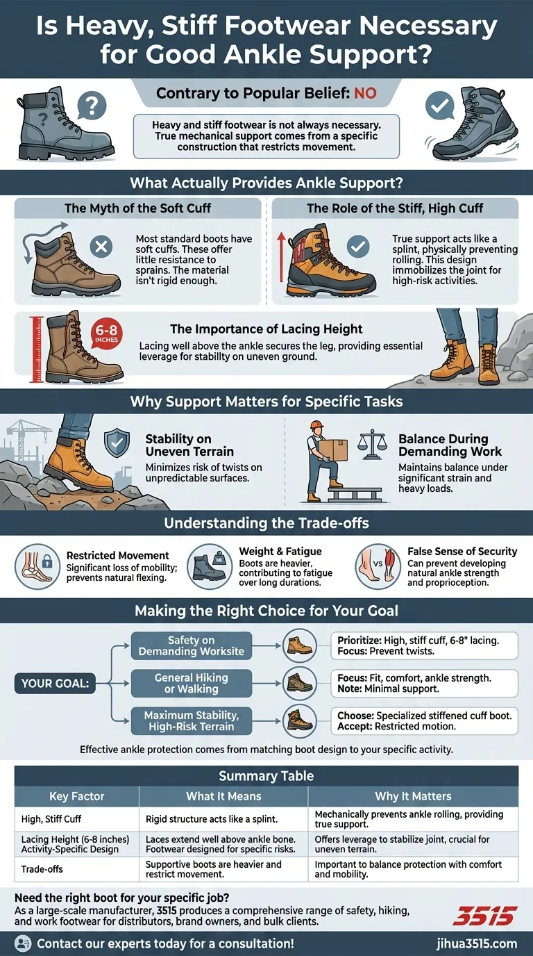 足首のサポートには、重くて硬い靴が必要ですか？ブーツのデザインと怪我の予防に関する真実 ビジュアルガイド