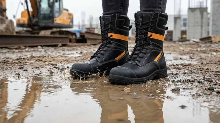 ما هي خصائص المطاط كمادة علوية لأحذية العمل؟ دليل المتانة المقاومة للماء مقابل الراحة