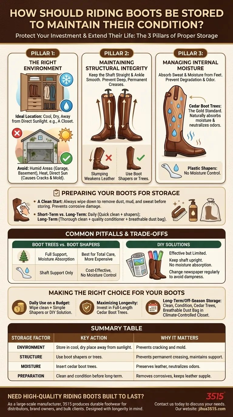 骑马靴应如何存放以保持其状况？通过妥善保养来保护您的投资 图解指南