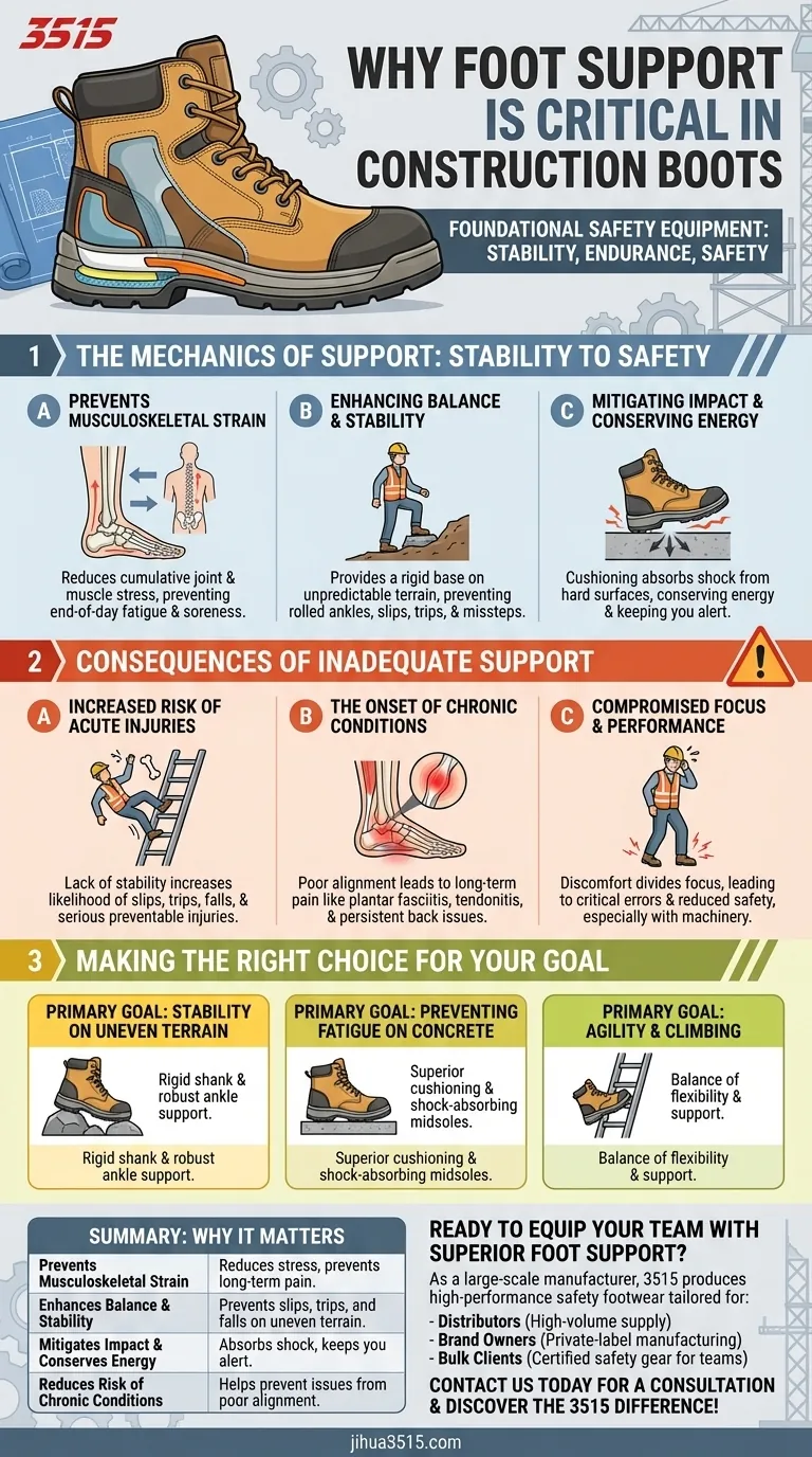 Почему поддержка стопы важна в рабочей обуви? Важно для безопасности и предотвращения травм Визуальное руководство