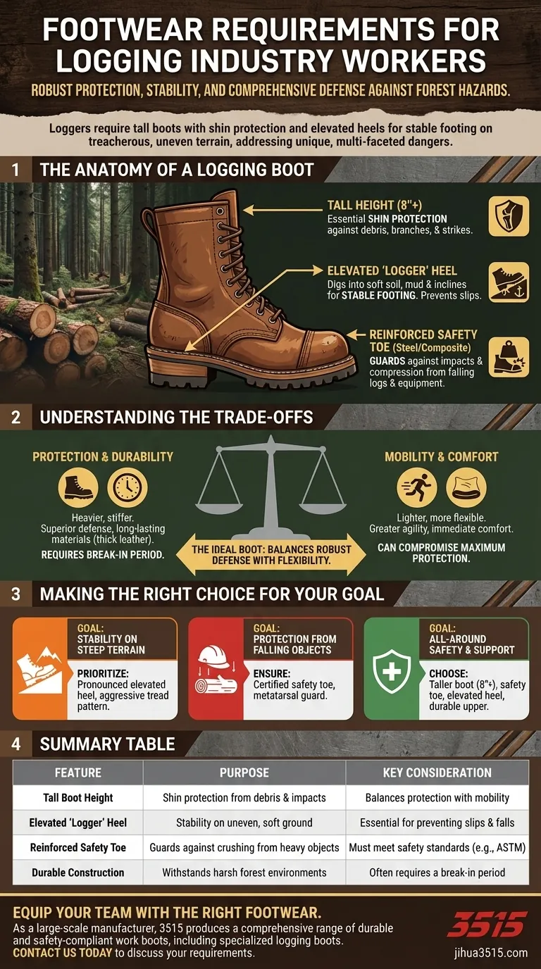 Каковы особые требования к обуви для работников лесной промышленности? Обеспечьте безопасность и устойчивость на пересеченной местности Визуальное руководство