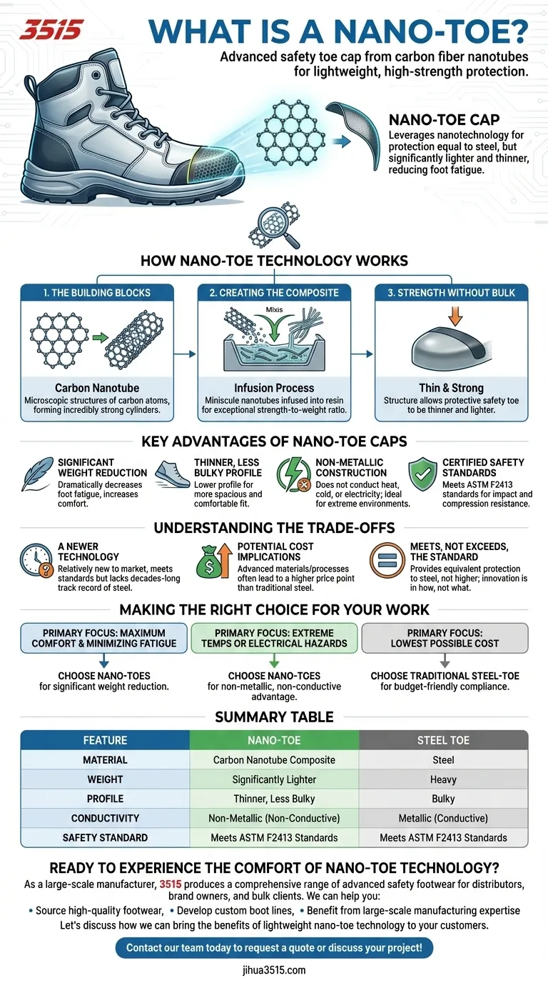什么是纳米鞋头？更轻、更薄的安全鞋头，带来极致舒适 图解指南