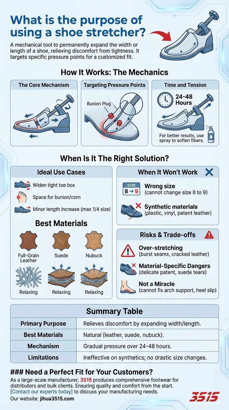 Quel est le but de l'utilisation d'un étendoir à chaussures ? Obtenez un ajustement parfait et personnalisé pour vos chaussures Guide Visuel