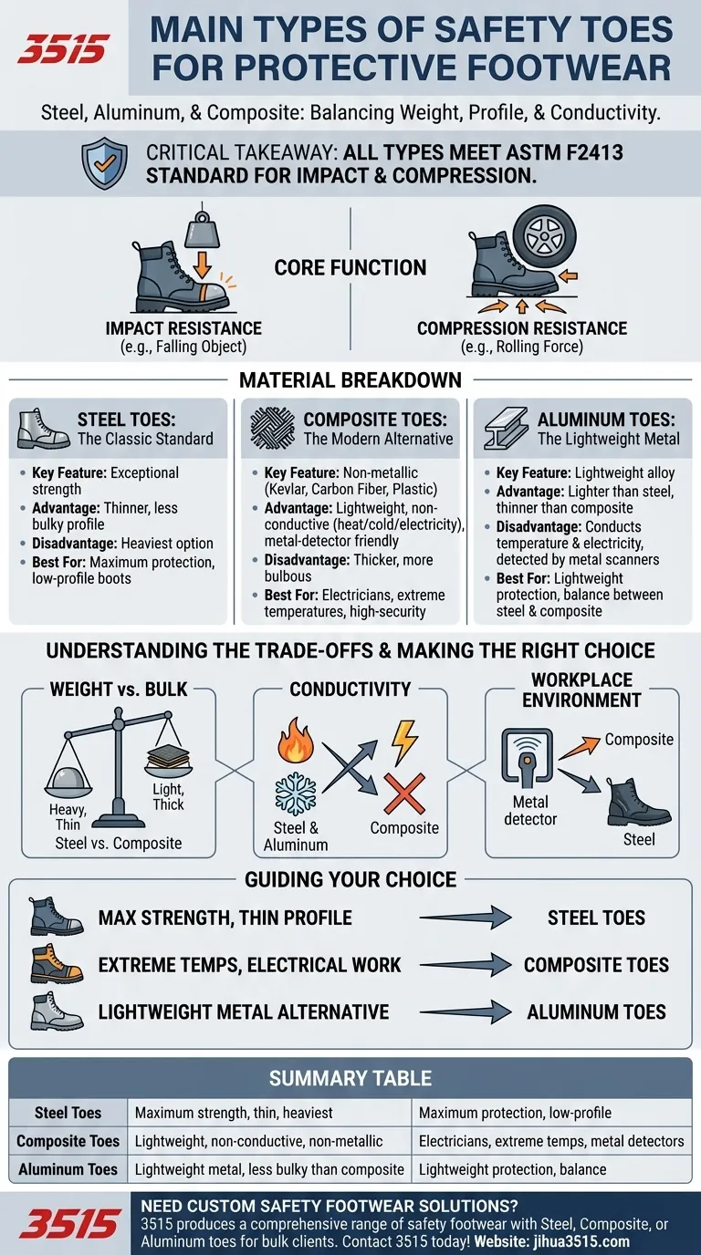 Was sind die Hauptarten von Schutzkappen für Sicherheitsschuhe? Wählen Sie die beste für Ihre Arbeitsumgebung Visuelle Anleitung
