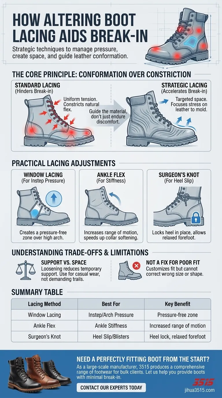 كيف يمكن لتغيير طريقة ربط الأربطة في الأحذية أن يساعد في تليينها؟ أتقن هذه التقنيات البسيطة دليل مرئي