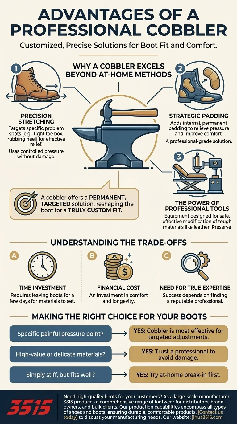 Quels sont les avantages de confier ses bottes à un cordonnier professionnel ? Obtenez un ajustement parfait et personnalisé pour vos bottes Guide Visuel