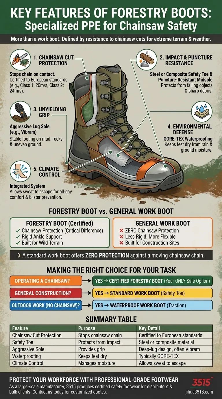 Quali sono le caratteristiche principali degli scarponi da forestale? Protezione essenziale per gli operatori di motosega Guida Visiva