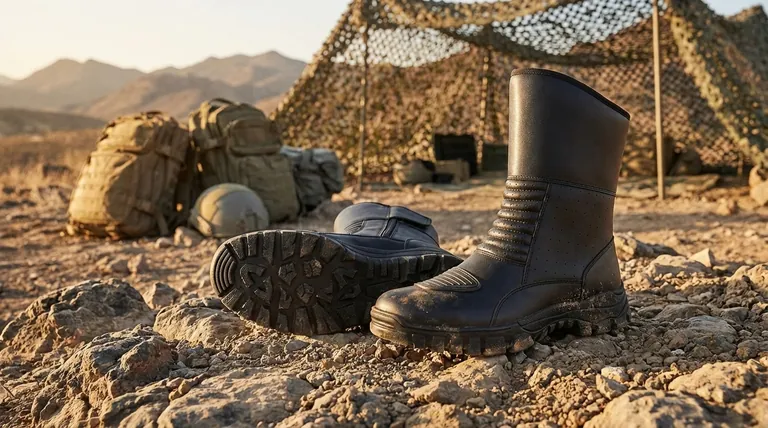 ¿Cuáles son las características clave de las botas de trabajo militares? Diseñadas para la estabilidad, protección y rendimiento.