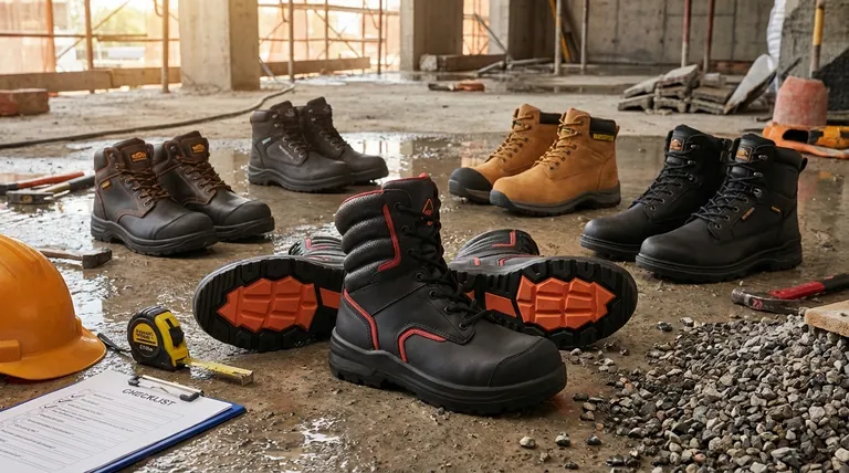 Que faut-il prendre en compte lors de la sélection d'une chaussure de travail ? Prioriser la sécurité, l'ajustement et la durabilité.