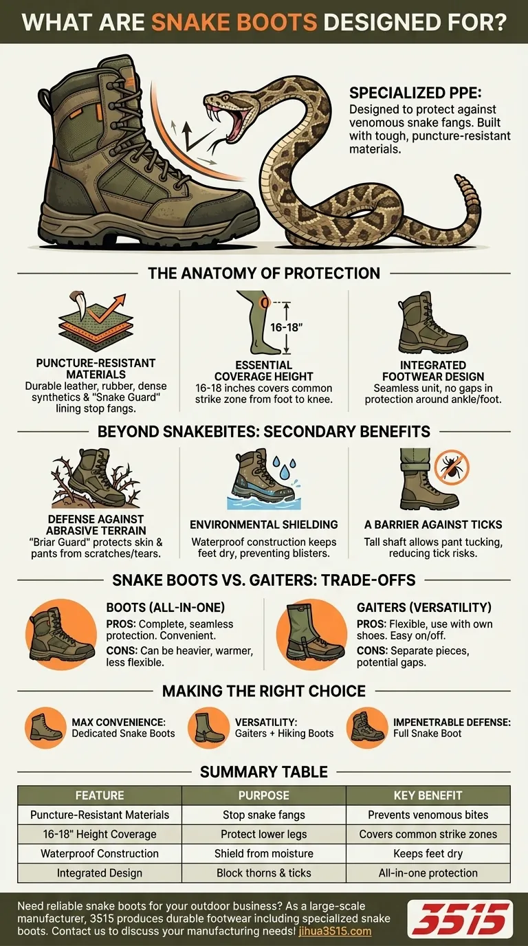ヘビブーツは何のために設計されていますか？ヘビの噛みつきや屋外の危険に対する究極の保護 ビジュアルガイド