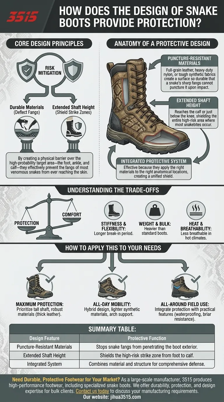 Comment la conception des bottes anti-serpents offre-t-elle une protection ? Un guide sur leur ingénierie durable et résistante à la perforation Guide Visuel
