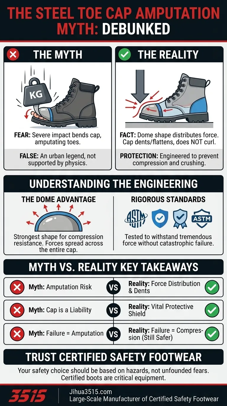 ¿Qué mito común sobre las punteras de acero se aborda en el artículo? Desmontando el miedo a la amputación Guía Visual