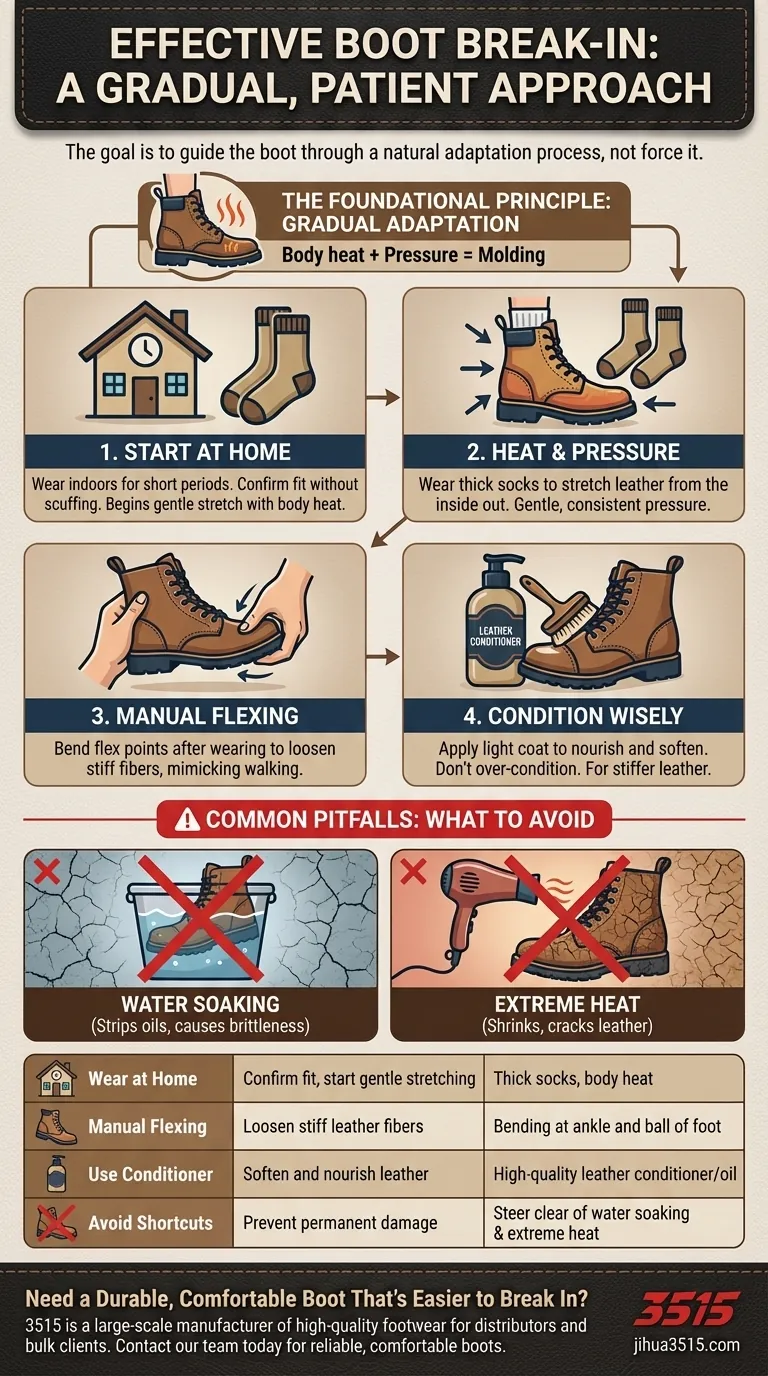 有效磨合靴子的推荐方法是什么？无痛舒适指南 图解指南