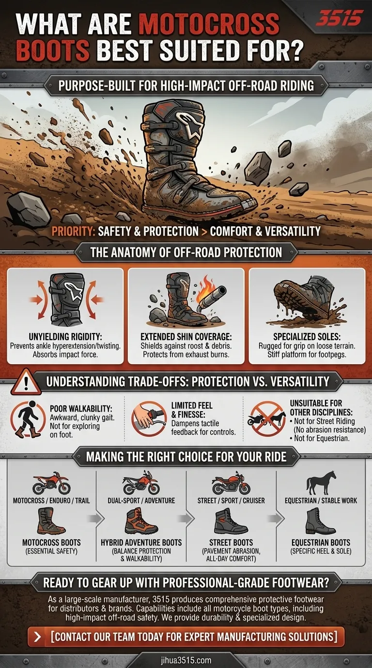 越野摩托车靴最适合做什么？ esenciales de protección para la conducción todoterreno 图解指南