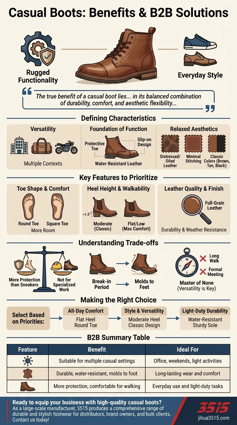 Qu'est-ce qu'une botte décontractée et quels sont ses avantages ? Trouvez votre chaussure parfaite pour tous les jours Guide Visuel