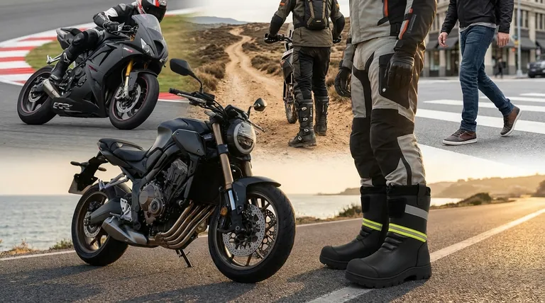 Comment le style de conduite influence-t-il le choix des bottes de moto ? Trouvez votre correspondance parfaite pour la sécurité et le confort.