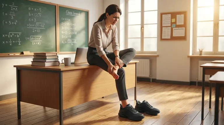 ما هي مشاكل القدم التي يمكن أن يعاني منها المعلمون بسبب الأحذية غير الداعمة؟ منع الألم وتحسين الحركة