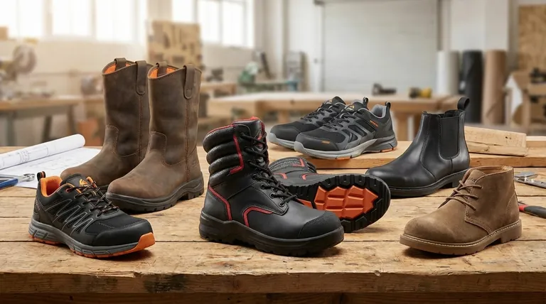 安全つま先ワークブーツにはどのようなスタイルがありますか?クラシックからカジュアルまで、あなたにぴったりのフィット感を見つけましょう