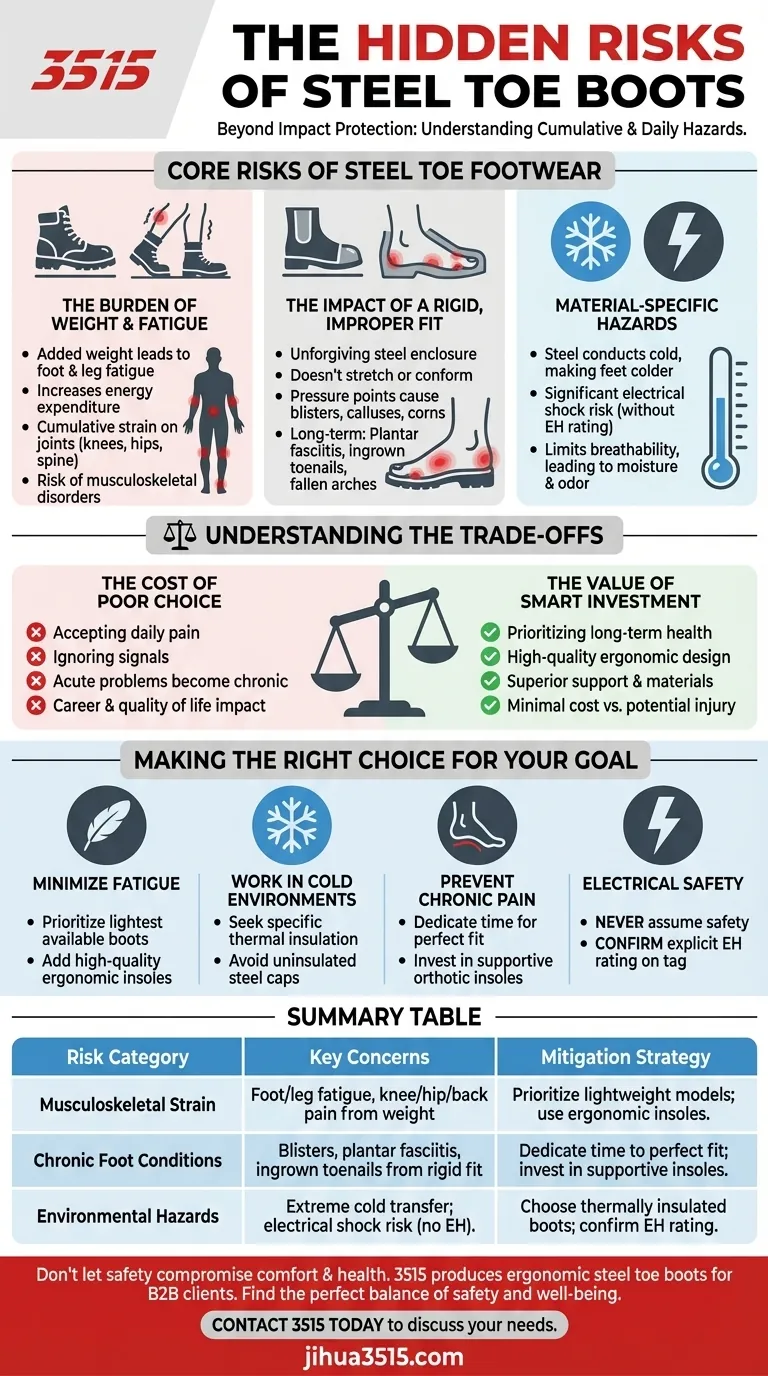 佩戴钢包头靴的风险是什么？钢包头的保护之外 图解指南