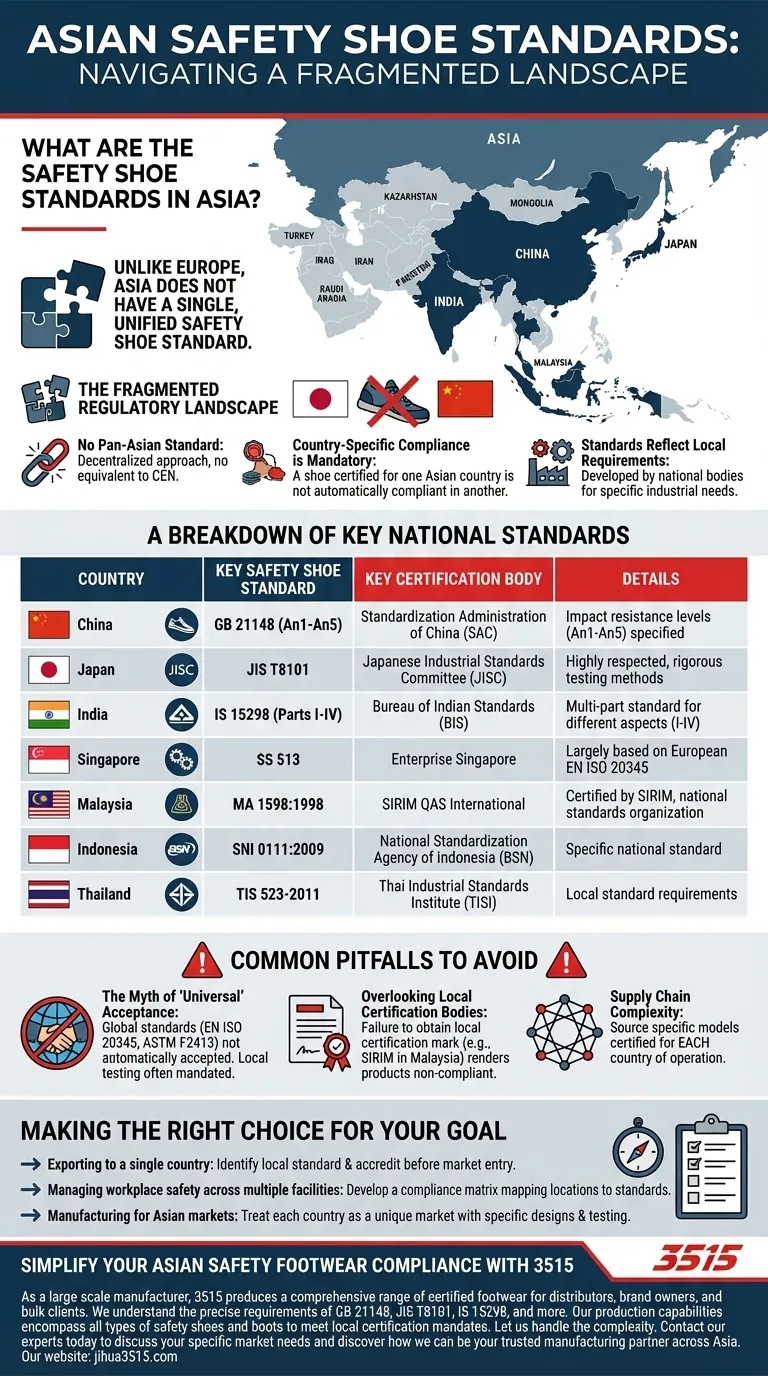 Quelles sont les normes de chaussures de sécurité en Asie ? Naviguer dans la conformité pays par pays Guide Visuel