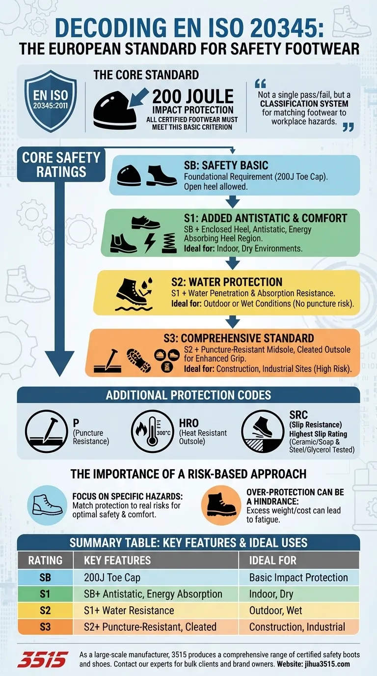 What is the current European standard for safety footwear? A Guide to EN ISO 20345:2011 Visual Guide