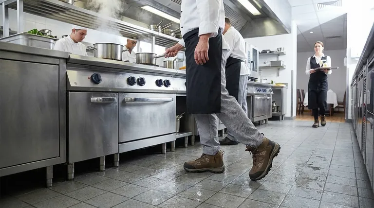 Que doivent prendre en compte les professionnels de la restauration lors de la sélection de chaussures de travail ? Prioriser la sécurité, le confort et la durabilité