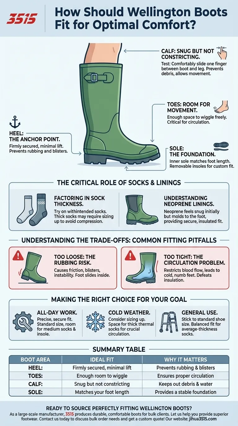 Como devem os galochas assentar para um conforto ideal? Garanta o seu ajuste perfeito para usar o dia todo Guia Visual
