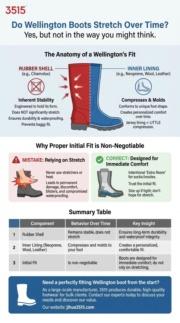 Gli stivali Wellington si allargano nel tempo? La verità sulla vestibilità e sul comfort Guida Visiva